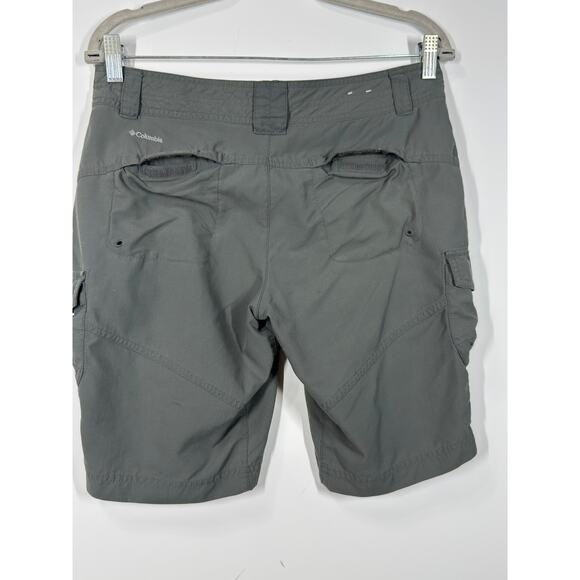 Columbia Womens Outdoor Hiking Active Grey Shorts Zipper Pockets Quick Dry Size6 - Picture 8 of 11